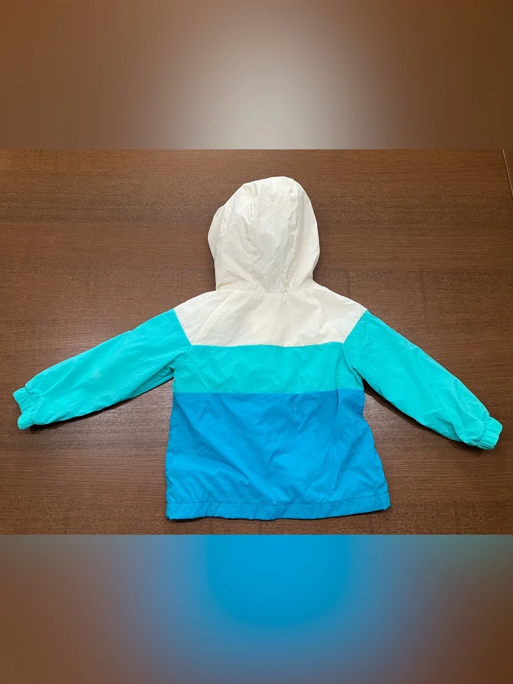 Cat & Jack Colorblock Pullover Windbreaker - Cream, Teal, Blue, Peach